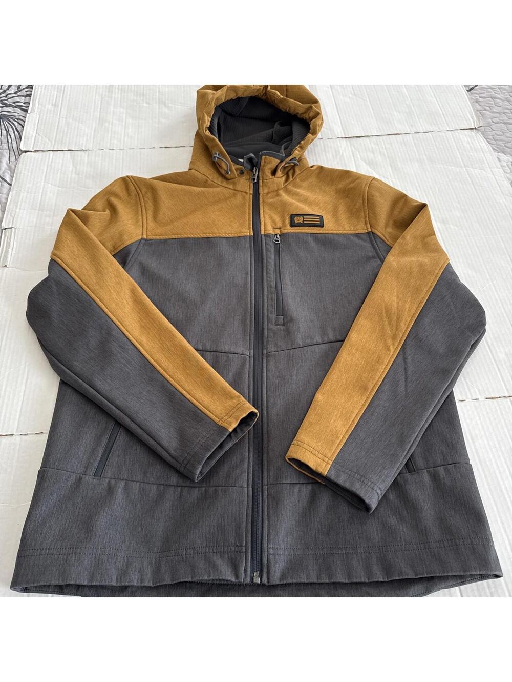 Cinch Men's Small Charcoal Bonded Hooded Jacket MWJ1593001
